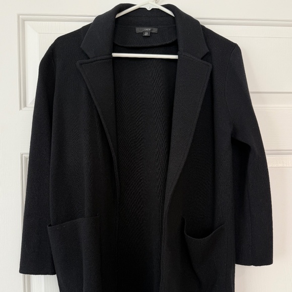 J Crew Sweater Blazer Black Size XS - Picture 1 of 6